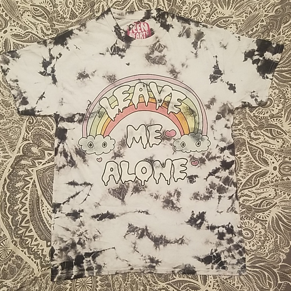 TEEN HEARTS "Leave Me Alone" Tie Dye Tee